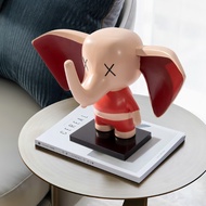 Rzone Creative Hand-Painted Dumbo Elephant Art Crafts Decorations Cartoon Gifts Housewarming Gifts D