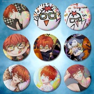 Anime Mystic Messenger Game 707 Badges Button Round Creative Pin Brooch Badge Bag Decor Accessories 