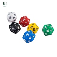 Sunnimix 6 Pieces 20 Sided Dice D20 Set for DND RPG D&D Roleplaying Party Board Game Couleur 1#