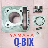 เสื้อสูบ + ปลอก + ลูกสูบ + แหวน + สลัก + กิฟล็อก  YAMAHA Q-BIX ( QBIX )    ยามาฮ่า คิวบิก