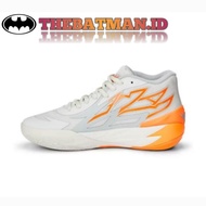 Sepatu Basket Puma LaMelo Ball MB 0.2 Not From Here White Beige Orange Original BNIB - Sneakers Pria