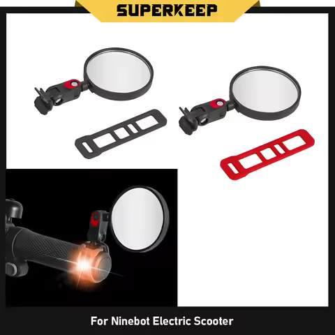 Electric Scooter Handlebar Rearview Mirror Rear View Mirrors for Segway Ninebot MAX G3 ZT3 Pro F3 F3