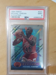 1994 TOPPS FINEST MICHAEL JORDAN W/COATING #331 PSA 9