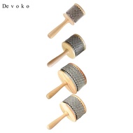 [Devoko] Wooden Hand Fun Metal Beaded Instrument Kids Gift Music Toy Portable for Music