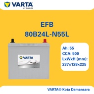 N55 | 80B24L | VARTA SILVER DYNAMIC EFB CAR BATTERY |  HONDA TOYOTA MAZDA  | [INSTALLATION CAN BE AR