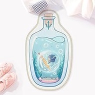 Allenjoy 17.9" x 31.5" Underwater Treasure Bathroom Rugs Sword and Hat Mat Bathmat Rug Non Slip Wash