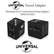 Universal Travel Adapter Multisocket Plug All-In-One Single Dual USB/Plug Multisoket