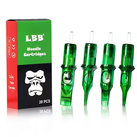 LBB 20 PCS Tattoo Cartridge Needles Disposable Semi-Permanent Makeup Eyebrow Tattoo Pen Machine Supp