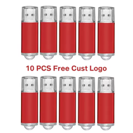 10pcs/lot USB แฟลชไดรฟ์ 32GB แฟลชไดรฟ์ 64GB แฟลชไดรฟ์ 4GB 8GB 16GB แฟลชไดรฟ์ โลโก้ฟรี