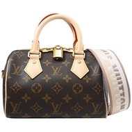 Louis Vuitton LV M46222 Speedy 20 經典Monogram帆布寬背帶手提包