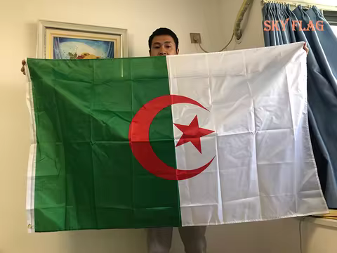 SKY FLAG High Quality ALG Algeria Flag 90x150cm Hanging Polyester Algeria flag National Flag Banner 
