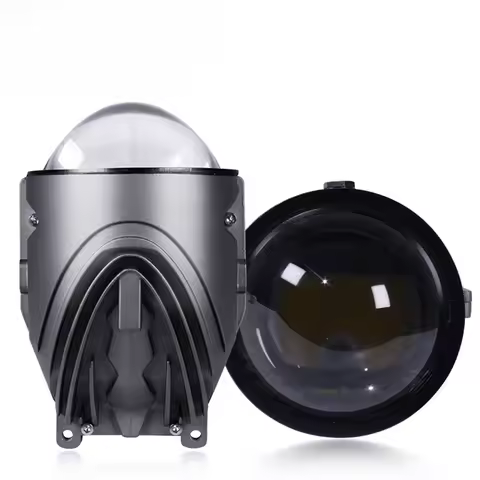 New F3.0 Laser Bi-LED Projector Fog Lights 140W H4 Three Color High Low Beam Universal Bracket Super
