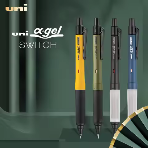 New Uni Alpha-Gel Switch Mechanical Pencil Hold & Kuru Toga Automatic 0.3 0.5 mm Soft Comfortable Gr