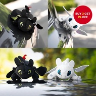 Dragon car accessories, toothless dragon plush toy, perfect for decorating helmets, cars, and roof s