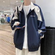 Jackets 918 เสื้อแจ็คเก็ตผ้าร่ม มีซิป แจ็คเก็ตชาย  เสื้อโค้ทกีฬาลายแถบ แจ็คเก็ตเบสบอลสไตล์เกาหลี แฟชั่น