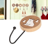 buybest1 DAUZ Wood Hooks  Animal Practical Strong Adhesion Cute for Living Room Kitchen ( 1)
