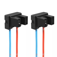 2Pcs Original H7 Headlight Lamp Base Socket Adapter Female Plug Connector Wiring Harness