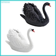 inste Geese Statue Elegant Geese Figurine Realistic Animal Geese Model Educational Toy