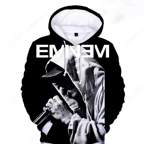 Popular Rapper EMINEM 3d Print Hoodie Men Women Fashion Hoodies Sweatshirt Boy Coats Women Sweats Me