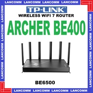 TP-LINK Archer BE400 BE6500 Dual-Band Wi-Fi 7 Router
