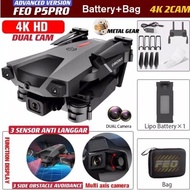 【GW】[OBSTACLE AVOID ANTI-LANGGAR] DRONE FEO P7 Pro MAX 4K DUAL Cam WIFI RC DRONE With Camera Folding