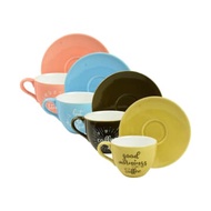 Appetite Time Set of 4 Cups & Saucers