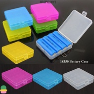 IESPOIRYI 18650 Battery Box, 4 AA AA Plastic Battery ,  Coloful Anti-slip Battery Box 18350 Battery 