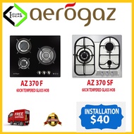 Aerogaz AZ-370F -60cm Cooker Hob | Tempered Glass And Stainless Steel | 3 burner | Express Free Home