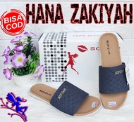 Hana Zakiyah PROMO!!!Sandal Wanita SOFIYA FLAT SELOP RAJUT BORDIR IMPORT RINGAN DIPAKAI- Sandal San
