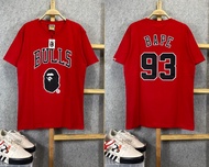 Kaos Pendek Bape (Aape) x Bulls Merah