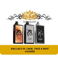BAD LAB 3 IN 1 HAIR , FACE & BODY CLEANER 400ML