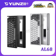 YUNZII AL68 Wireless Mechanical Keyboard 60%,QMK/VIA Aluminum Keyboard,Hot Swappable Custom Keyboard