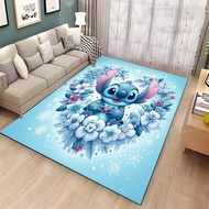 Stitch pattern rug, living room rug, wildlife pattern rug, bedroom rug, cute rug with creative patte