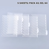 5 Sheets/pack A5/B5/A4 Binder Index Dividers Creative Classification Card 20/26/30 Hole Binder Index
