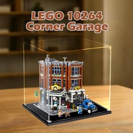Lego Acrylic Display Box for 10264 Corner Garage Popmart Labubu Zimomo Sneakers Kotak Pameran Bengke