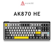 Ajazz AK870 HE 80% TKL Hot-Swappable Programmable RGB Gasket 3 Layer Dampening Foams Full Build Keyb