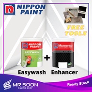 NIPPON PAINT Momento Paint 1L (Top Coat Enhancer Pearl Frost 1L+ Easywash1L+Toolkit)
