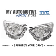 (TYC) Perodua Axia G Spec 2014-2016 Head Lamp / Lampu Besar / Lampu Depan