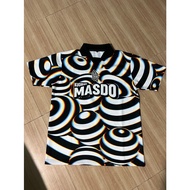 Jersey Homebois Masdo Homebois X Masdo Football Baju Jersey Strip T-shirt Baju Jersey Lelaki