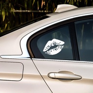 SY  Kiss Lip Car Sticker Car Body Windows Bumper Windshield Motorcycle Helmet Truck Vehicles Automob