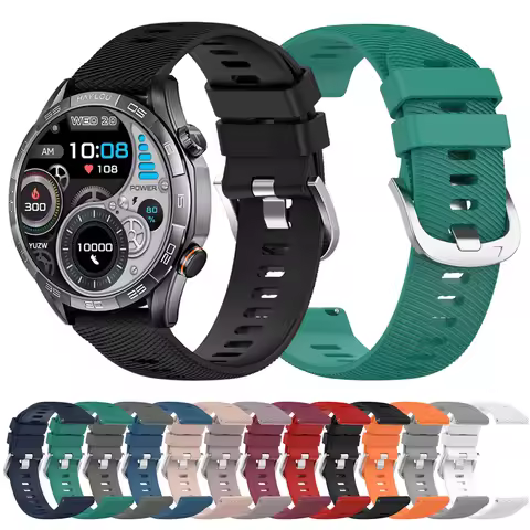 Bands For Xiaomi Haylou Watch Solar 5/RT3/R8 S8/Watch 2 Pro/RS4 Plus/LS02/LS05S Silicone Strap Compa