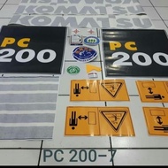 UNIT STICKER EXCAVATOR KOMATSU PC 200-7 PC200-8 PC200-6 | NEW