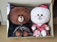 Line Friends Brown Cony 日本和服 結婚 公仔