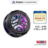 Permainan Penyejuk Telefon Amgras iceWorld Pro Bisu Hilangkan Kipas Penyejuk Radiator Magnetik/Klip 