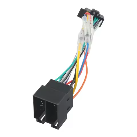 Car Stereo Radio ISO Wiring Harness Connector 16Pin PI100 CD Player Plug To ISO Audio Modification L