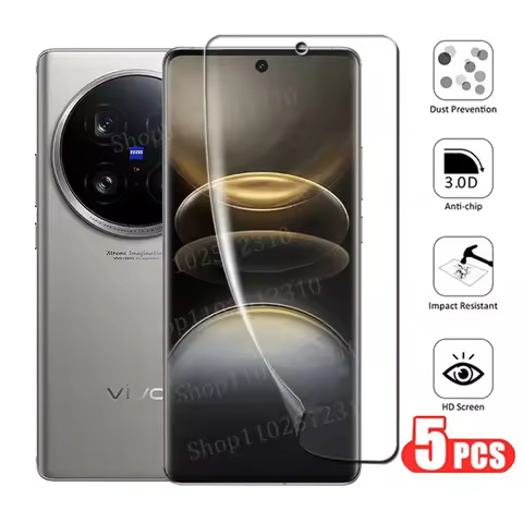 5PCS Screen Protector For VIVO X100 Ultra 90 80 70 60 50 Pro Plus Protective Hydrogel Film For IQOO 