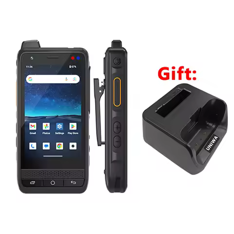 UNIWA F400 4G Rugged Smartphone Walkie Talkie Long Range Zello PTT Communication Radio Camping Conta
