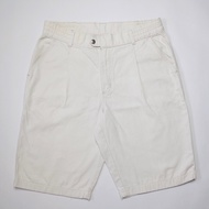 LL Bean Shorts Cotton Fabric Canvas Light Khaki Color Faded Size 34.5 (Second-Hand Product)
