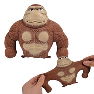 Gorilla Stress Relief Toy Elastic Gorilla Squeeze Toy Novelty Fidget Toys Sensory Toys Decompression