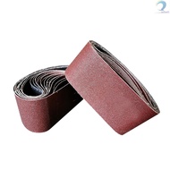 30*340mm Sanding Belts (1.18x13.38 inch) 10Pcs Belts (60/60/80/120/240/320/400/600/800/1000 Grits, O